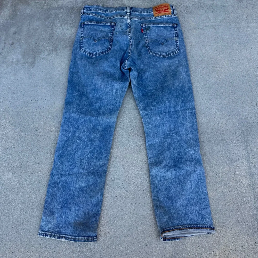 Levi's Premium 514 Straight Fit Mens Jeans Blue WaterLess 34x30